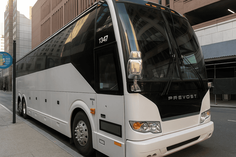 a Chandler Minibus Company coach bus