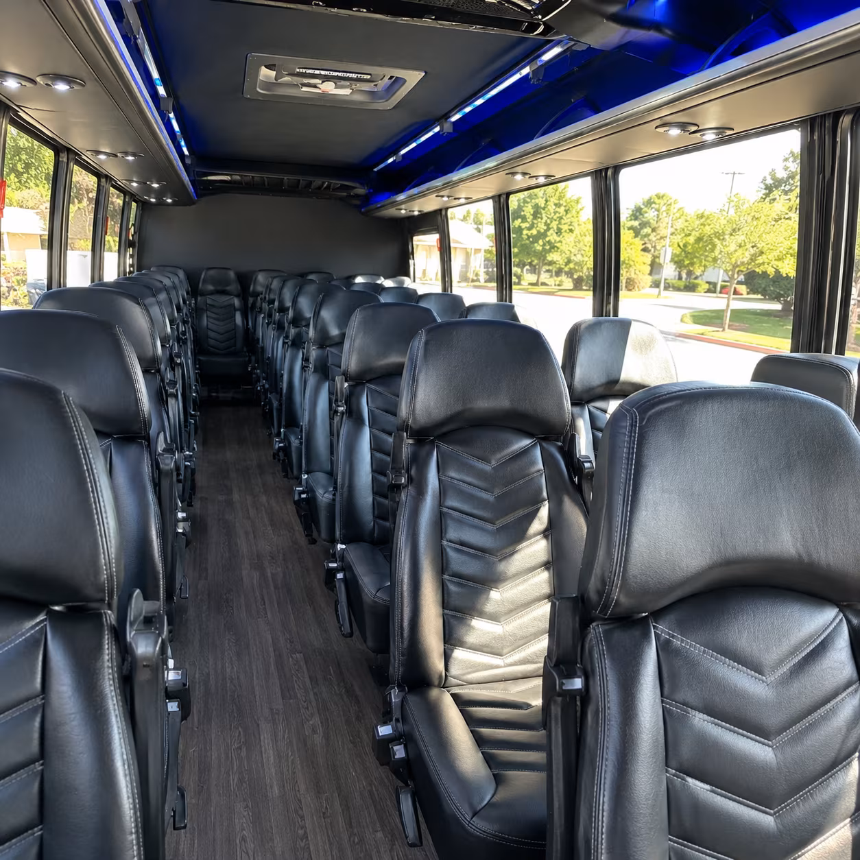 35 passenger minibus interior
