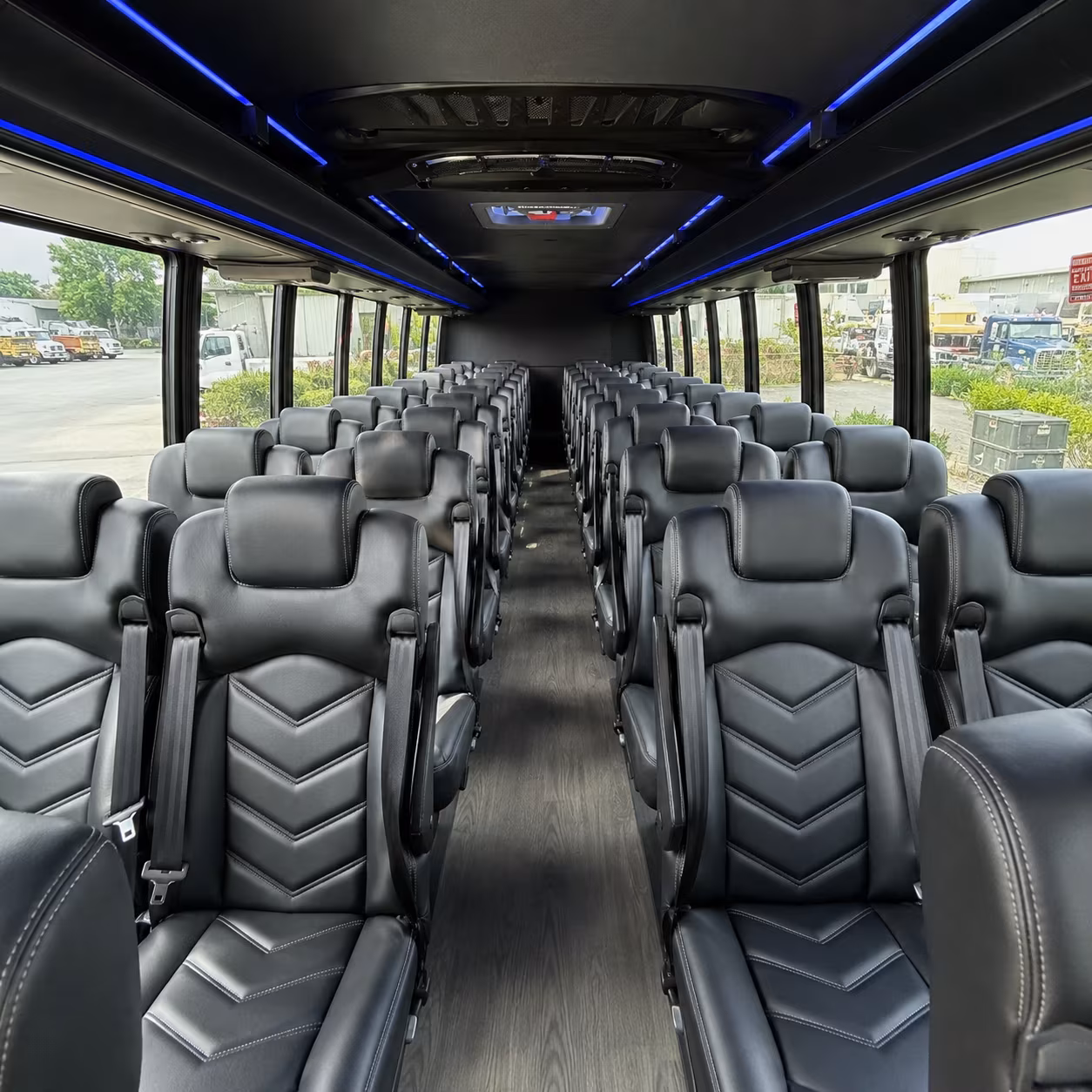 chandler 28 passenger minibus interior