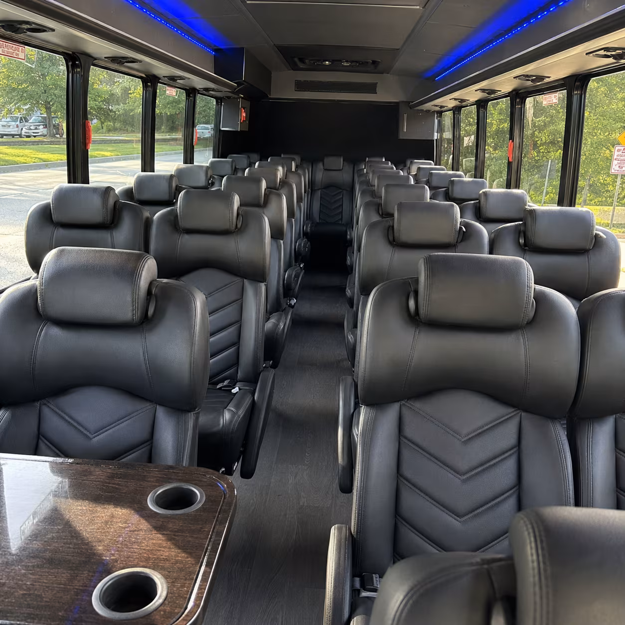 chandler 30 passenger minibus interior